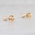 2020s 0.47ctw Diamond Stud Earrings 14k Yellow Gold Solitaire Round Pierced - 2 Pieces For Sale - Image 5 of 6