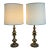 Vintage Brass Table Lamps, Pair For Sale