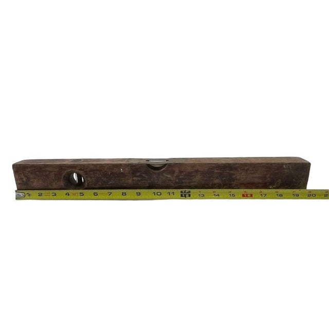 Antique Late 19th Century Primitive Sargent & Co. Ny Wooden Bubble Level For Sale - Image 10 of 12