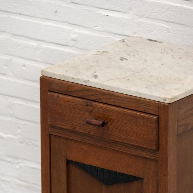 Art Deco Dutch Marble Bedside Table, 1920s For Sale - Image 10 of 12