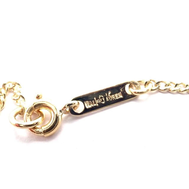 Vintage Tiffany & Co. Ralph Lauren Yellow Gold Pulley Pendant Necklace For Sale - Image 9 of 14