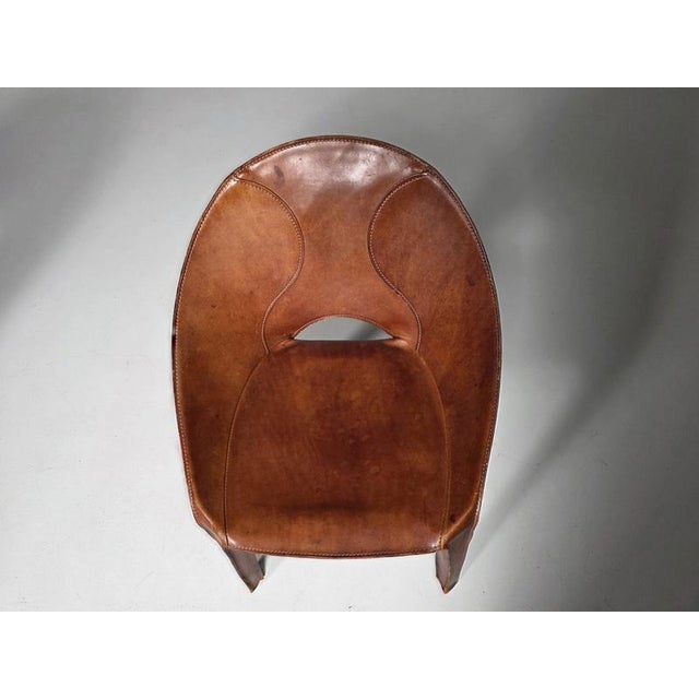 Animal Skin Set of Four Lira e Liuto CAB-K5 Chairs by Mario Bellini for Cassina, Italy, 1980s For Sale - Image 7 of 9
