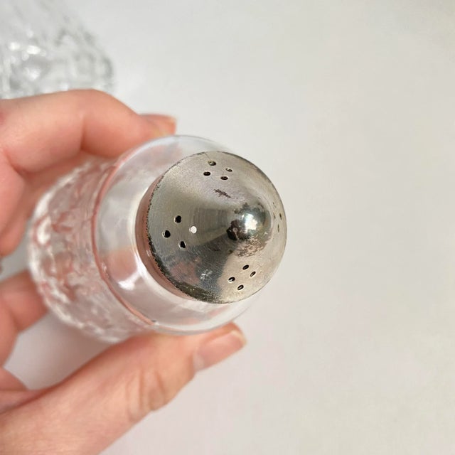 Vintage Waterford Crystal Silver Plated Salt and Pepper Shakers a Pair For Sale - Image 6 of 10