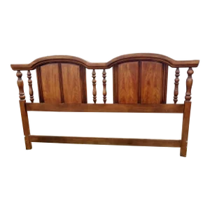 Mid-Century Thomasville Headboard King Size on Sale for $750 Read Below Solid Wood Burl Design