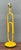 Vintage Yellow Metal Paperclip Table Lamp For Sale In West Palm - Image 6 of 13