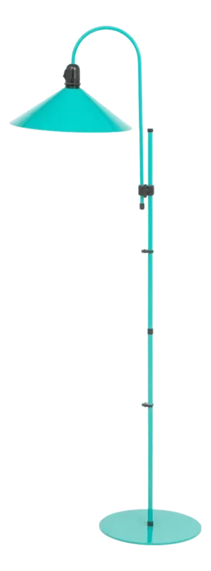 Modern Green Enameled Adjustable Floor Lamp