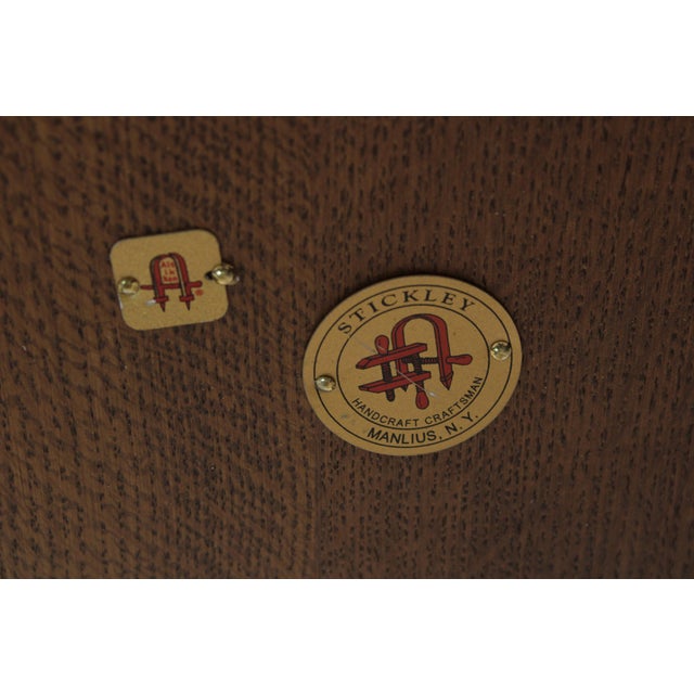 Stickley Mission Oak Large Round Dining Room Table For Sale - Image 16 of 18