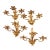 French Set of Four Italian Gilt Iron Louis XV-Style Three-Light Sconces, Mid-20th Century For Sale - Image 3 of 16