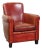 Reddish Brown Sheepskin Armchair For Sale