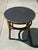French Country Vintage French Country McGuire Round Bamboo Rattan End Table Side Table For Sale - Image 3 of 8