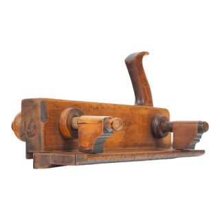Antique Wooden Plow Molding Plane For Sale
