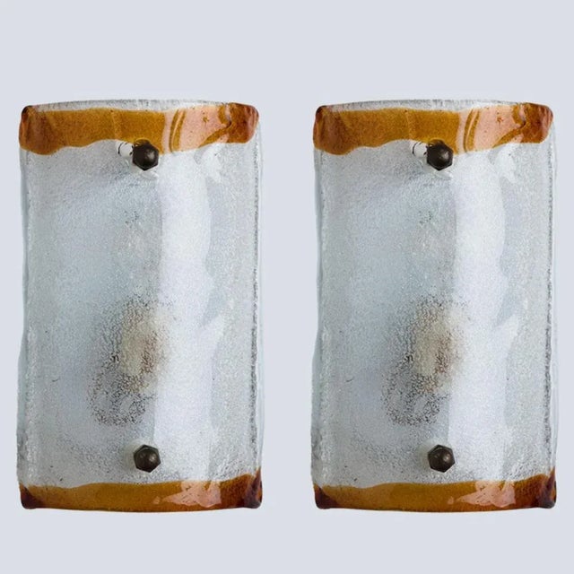 Rectangle Wall Light from Mazzega, 1960s For Sale - Image 9 of 12