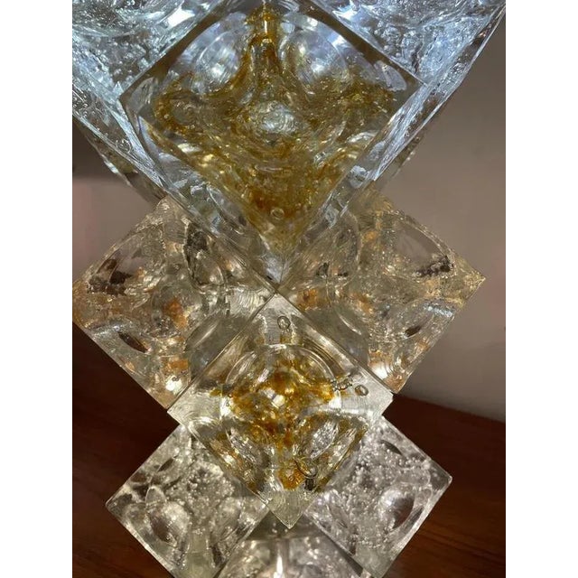 Mid-Century Modern Italian Murano Glass Table Lamp by Albano Poli for Poliarte, 1960's This piece is attributed to the...