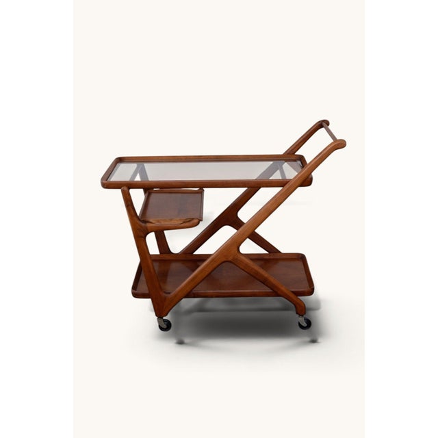 1950s Bar Cart attributed to Cesare Lacca for Cassina, 1950s For Sale - Image 5 of 15