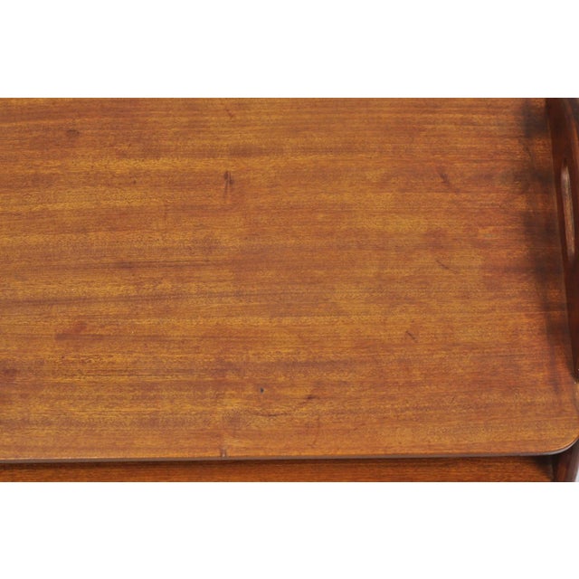 Mid Century Danish Modern Teak Wood Magazine Rack Book Stand Bookcase Side Table For Sale - Image 9 of 18
