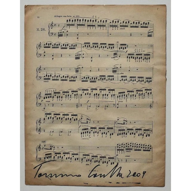 Musical Notes'' is a beautiful artwork in mixed media, tempera and college on a musical note, realized in 2009 by Tommaso...