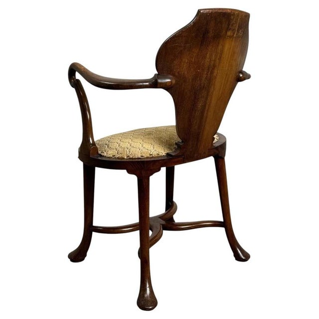 Early 20th Century English Mahogany Armchair in the style of Cornelius v. Smith For Sale - Image 10 of 13
