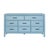 Bermuda Eight-Drawer Dresser - Pool Blue For Sale - Image 9 of 9