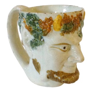 Italian Majolica Pan Mug For Sale