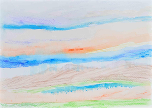 Unknown, Landscape, 1990s, Mixed media