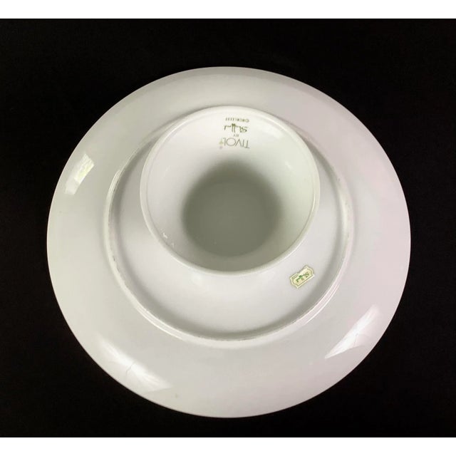 Vintage Tivol porcelain footed cake plate by Shafford