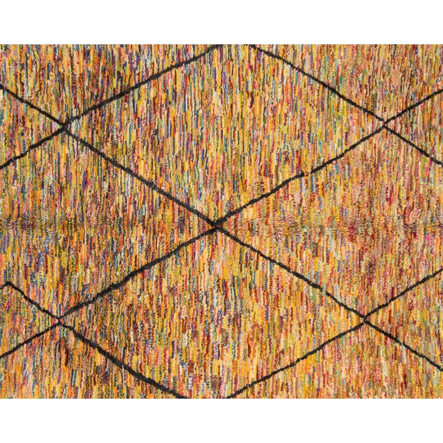 Hand-Knotted Wool Rug by Azele Studio For Sale - Image 6 of 9