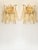 Glass Set of Two Amber “Rondini” Murano Glass Gold Wall Sconce in Mazzega Style For Sale - Image 7 of 7