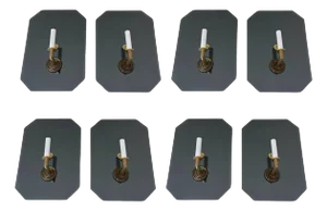 8 French Modern Maison Janson Style Mirror & Bronze Wall Sconces, Sold in Pairs - a Pair