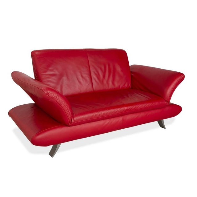 Modern Two-Seater Sofa in Leather from Koinor Rossini For Sale - Image 3 of 16