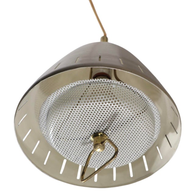 Mid-Century Modern Mid Century Pull Down Swing Arm Sconce Att. To Thurston for Lightolier For Sale - Image 3 of 12