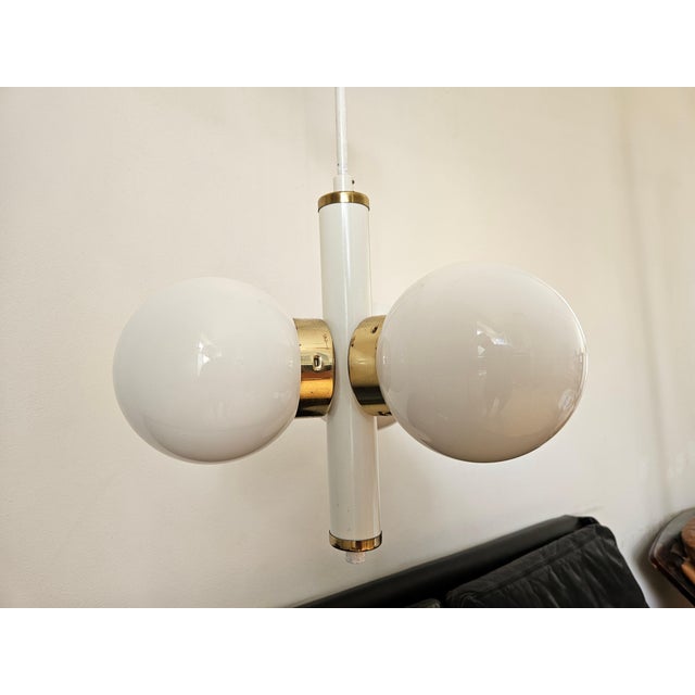 Mid-Century Space Age Sputnik Pendant, Italy, 1970s For Sale - Image 4 of 15