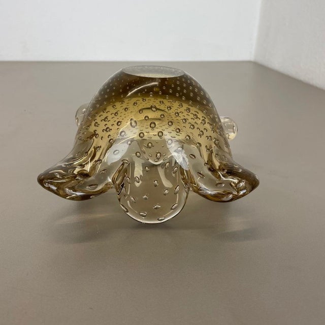 Glass Bowl Element Shell Ashtray from Barovier and Toso, Italy, 1970s For Sale - Image 14 of 17