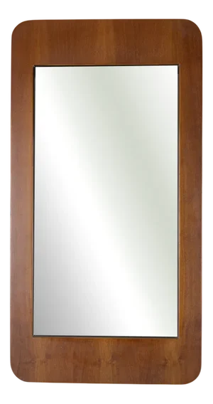 Vintage Italian Wooden Wall Mirror, 1960s