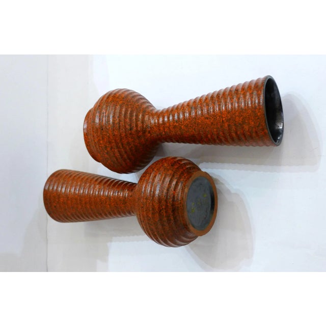 Glazed Earthenware Vases, Set of 2, 1960s For Sale - Image 4 of 12