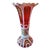 Antique Moser Bohemian Glass Overlay Ruby Vase For Sale