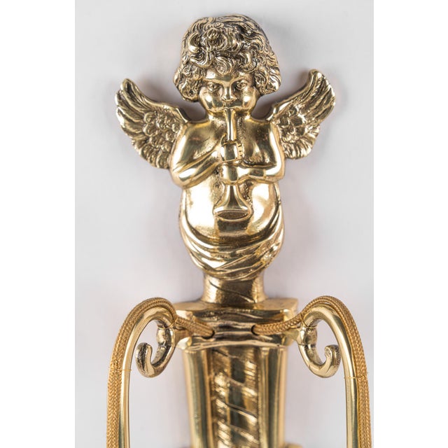 Metal Antique Wall Lamps, 1890s, Set of 2 For Sale - Image 7 of 18