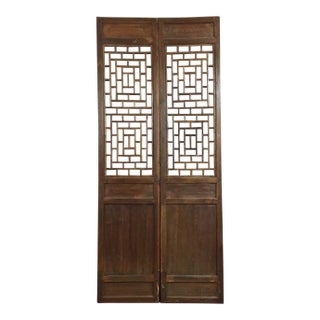 Chinese Antique Screens- a Pair For Sale