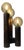 Vintage Model 19 Table Lamp in Wood and Hand-Blown Glass from Temde Leuchten, 1970s For Sale