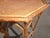 1970s Vintage French Country Brown Bamboo Rattan Side Table ~ End Table For Sale - Image 5 of 10