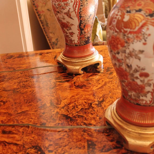 Pair of Antique Japanese Kutani Porcelain Vases Adapted Into Lamps For Sale - Image 11 of 18
