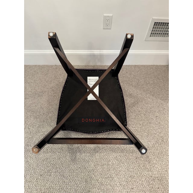 Purple Donghia Side Chair With Mahogany Legs For Sale - Image 8 of 8