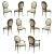 Round Back Mahogany Chairs- Set of 10 For Sale