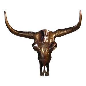 Bronze Cow Skull