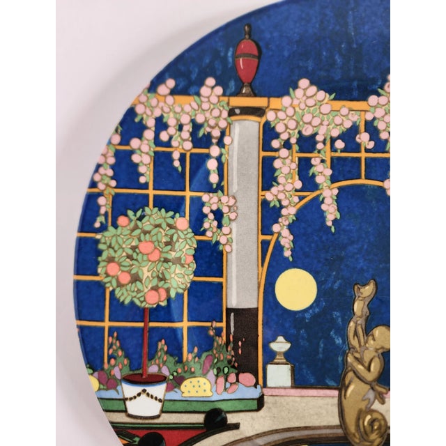 Ceramic Villeroy & Boch "Jardins Francais" Charger Plates-Set of 6 For Sale - Image 7 of 12