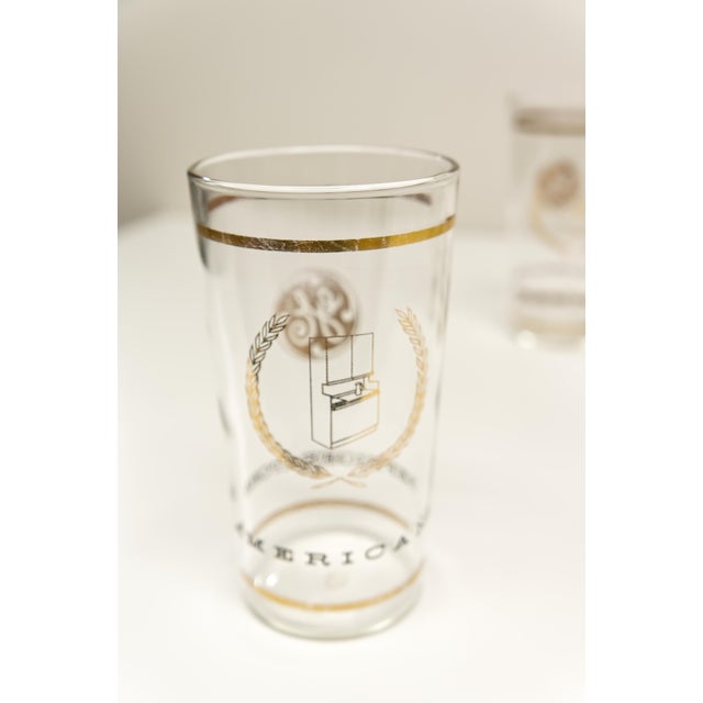 Mid 20th Century Mid Twentieth Century Modern Ge Americana Refrigerators Tumblers Set of 8 For Sale - Image 5 of 6