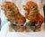 1970s 1970s Colorful Ceramic Foo Dogs - a Pair For Sale - Image 5 of 13