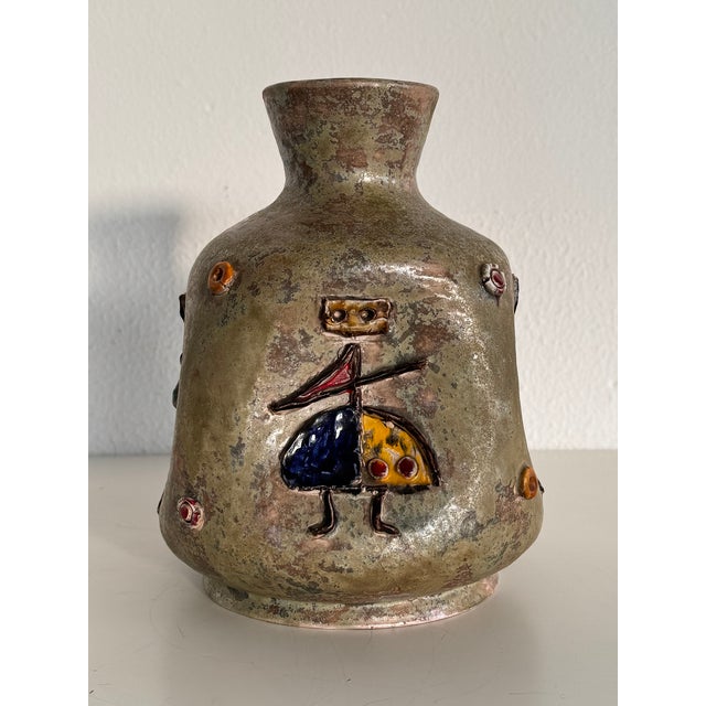Italian Ceramic Vase by Umberto Zannoni, 1950s For Sale - Image 12 of 15