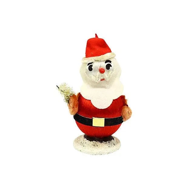 Mid 20th Century Midcentury Figural Santa Clause Ornament For Sale - Image 5 of 5