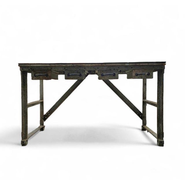 Industrial Iron Table, 1960s For Sale - Image 4 of 11