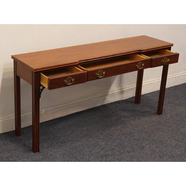 Hickory White American Masterpiece Collection Solid Mahogany 54" Accent Console Sofa Table For Sale In Kansas City - Image 6 of 12